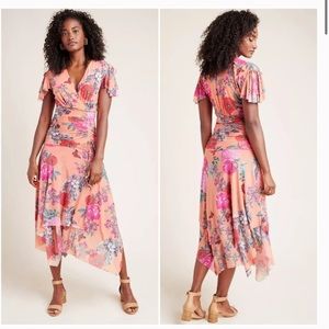 Maeve Simone Floral Midi Dress size Medium